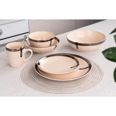 ARDESTO Салатник Liguria, 14 см, Cream, кераміка ARDESTO Салатник Liguria, 14 см, Cream, кераміка