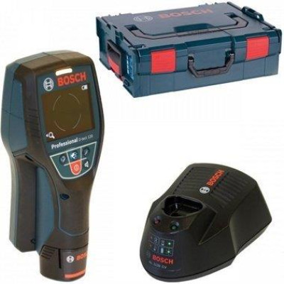 Детектор акумуляторний Bosch Professional D-tect 120, 12В, акб 1.5А·год, до120мм, ±10мм, L-BOXX 136, 0.5кг