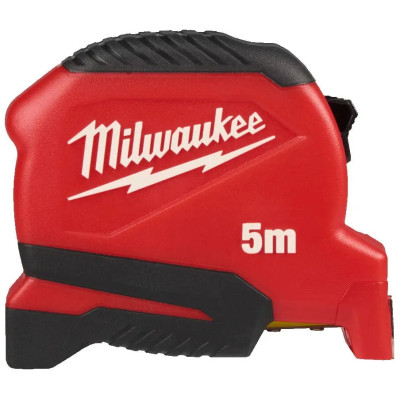 Рулетка Milwaukee Pro Compact, 5мх19мм з фіксатором змотування, АБС-пластик