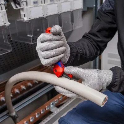 Ніж монтерський KNIPEX, вигнуте лезо, до 7мм, 0.065кг Ніж монтерський KNIPEX, вигнуте лезо, до 7мм, 0.065кг