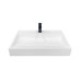 Раковина, умивальник Adamant VISION, штучний камінь, прямокут., з отвором для змішувача, без переливу, 700х455х110мм, накладний, білий