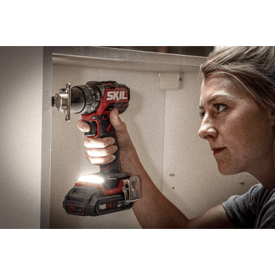 Шурупокрут-дриль ударний акумуляторний SKIL 3075 CA Compact 20В 1х2.5А·год 60Нм 500·180об/хв 0.9кг