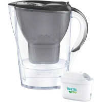 Фільтр-глечик Brita Marella XL Memo MXPro 3.5л (2л очищеної води) з фільтр-картриджем, сірий