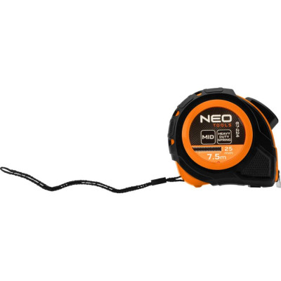 Neo Tools Рулетка, 7.5мx25мм, з фіксатором змотування Neo Tools Рулетка, 7.5мx25мм, з фіксатором змотування