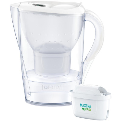 Фільтр-глечик Brita Marella XL Memo MXPro 3.5л (2л очищеної води) з фільтр-картриджем білий 3шт Фільтр-глечик Brita Marella XL Memo MXPro 3.5л (2л очищеної води) з фільтр-картриджем білий 3шт