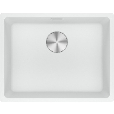 Мийка кухонна Franke Maris, фраграніт, прямокутник, без крила, 553х433х200мм, чаша - 1, під стільницю, MRG 110-52, білий