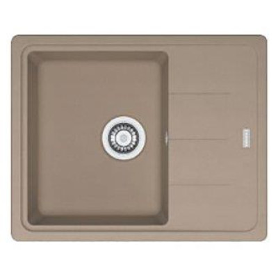 Кухонні мийки Franke BASIS, фраграніт, з крилом, чаша-1, 620х500х200мм, врізна, BFG 611-62, мигдаль