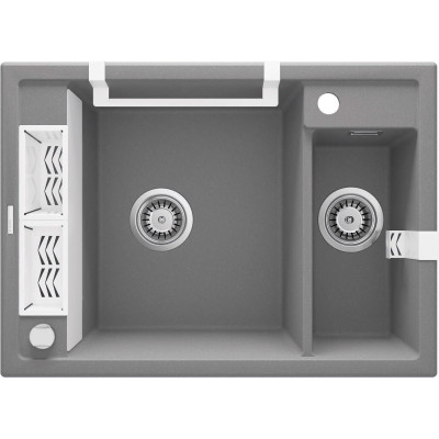 Набір аксесуарів Deante Magnetic для кухонної мийки, білий