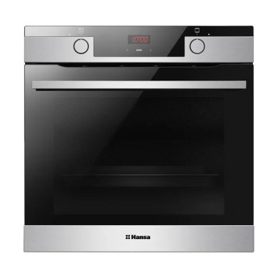 Духова шафа Hansa електрична, 65л, A, дисплей, конвекція, телескопічні направляючі, 3 скла, нержавіюча сталь