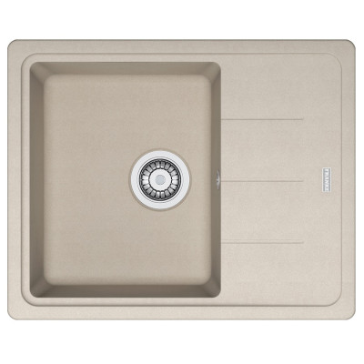 Мийка кухонна Franke Basis, фраграніт, прямокутник, з крилом, 620х500х200мм, чаша - 1, накладна, BFG 611-62, сахара Мийка кухонна Franke Basis, фраграніт, прямокутник, з крилом, 620х500х200мм, чаша - 1, накладна, BFG 611-62, сахара