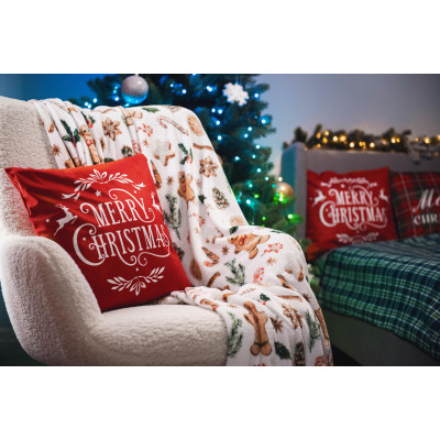 Плед ARDESTO Flannel 160х200см, 100% поліестер, імбирні пряники Плед ARDESTO Flannel 160х200см, 100% поліестер, імбирні пряники