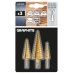 Свердло ступінчасте GRAPHITE TiN, 4x12/20/32мм, набір 3шт, 0.22кг