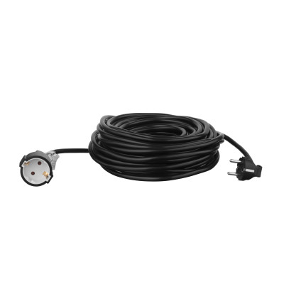 Удлинитель сетевой 2E 1хТип F, 3х1.5мм кв, 16A, 20м, черный 2E-PC315M20