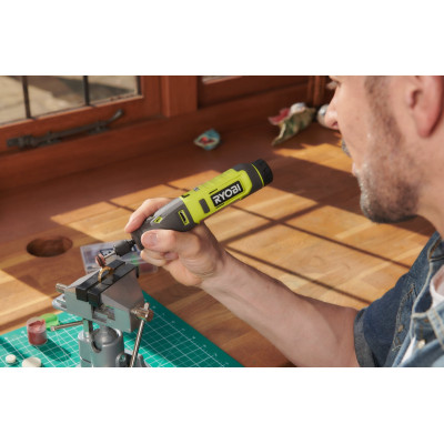 Шлифмашина шлифовально-гравировальная аккумуляторная Ryobi USB Lithium RRT4-120GA15 4В 1х2А-ч, 15 аксессуаров 0.23кг Шлифмашина шлифовально-гравировальная аккумуляторная Ryobi USB Lithium RRT4-120GA15 4В 1х2А-ч, 15 аксессуаров 0.23кг
