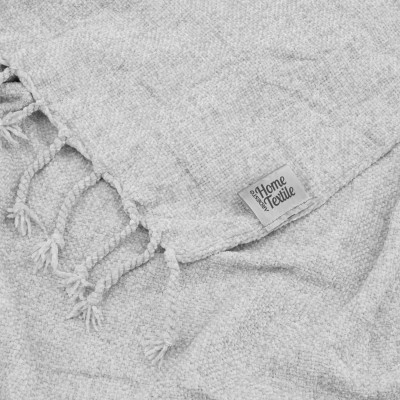 Плед ARDESTO Chenille 140х190см, 100% поліестер, сірий світлий