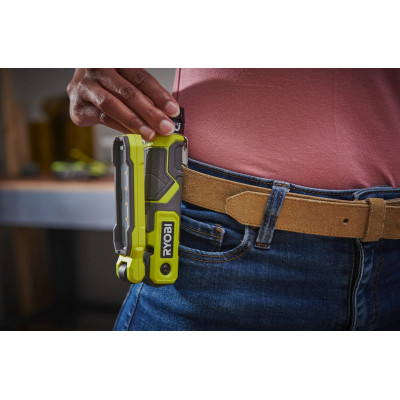 Ryobi Ліхтар інспекційний акумуляторний USB Lithium RLI4-120G, 4В, 2А·год, 650лм, 3 режими, магніт, затискач 0.17кг