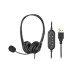 Гарнитура ПК стерео On-ear 2E CH11 USB, omni-mic, 2м, черный (2E-CH11SU)