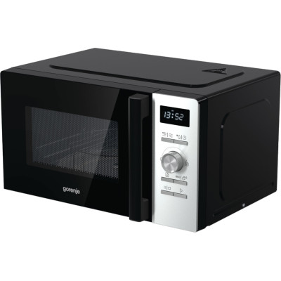 Микроволновая печь Gorenje, 20л, электр. упр., 800Вт, гриль, дисплей, 11 программ, нерж (MO20A4XH)