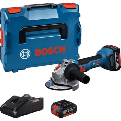 Шліфмашина кутова акумуляторна Bosch Professional GWS 18V-8 125мм 18В 2x5А·год 0-11000об/хв 1.7кг кейс ЗП GAL 18V-40