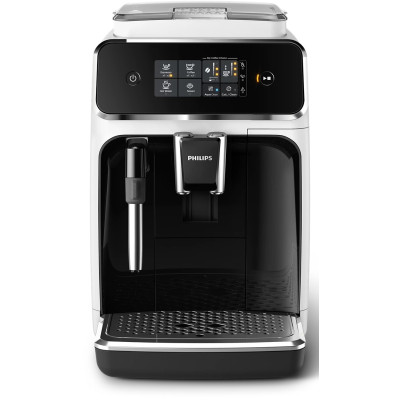 Кавомашина Philips Series 2300, 1.8л, зерно+мелена, дисплей, авторецептів -2, білий