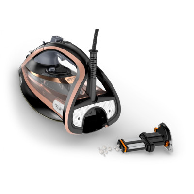 Праска Tefal Ultimate Pure, 3200Вт, 350мл, паровий удар -260гр, постійна пара - 60гр, керам. підошва, чорно-рожевий Праска Tefal Ultimate Pure, 3200Вт, 350мл, паровий удар -260гр, постійна пара - 60гр, керам. підошва, чорно-рожевий