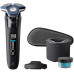 Бритва електр. Philips роторна Series 7000 SkinIQ,  бритв.головок-4, Li-Ion, сух.+волог., індикатор заряду, тример, чохол, чорний