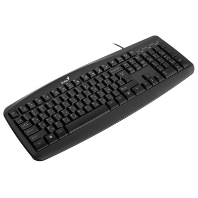 Комплект клавіатура та миша Genius KM-200, EN/UKR/RU, чорний