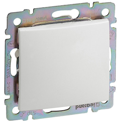 Перемикач Legrand Valena Classic, 10АХ, 250V, автоматичні клеми, білий