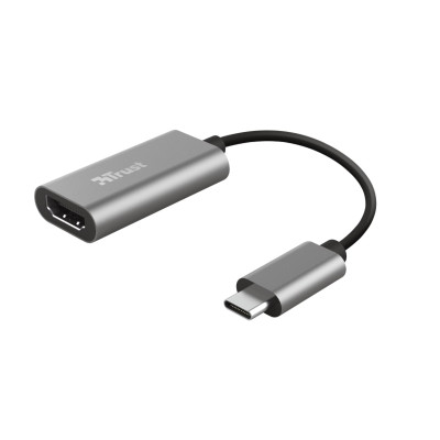 Адаптер Trust Dalyx USB-C > HDMI, 0.2м, Алюминий, черный (23774_TRUST)