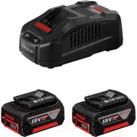 Набір акумулятора та зарядного пристрою Bosch Professional GBA 2х18В 4А·год + 2хGAL 18В-40 18В 4А·год Набір акумулятора та зарядного пристрою Bosch Professional GBA 2х18В 4А·год + 2хGAL 18В-40 18В 4А·год