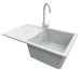 Набір кухонний Adamant Horizon, штучний камінь, прямокут., з крилом, 780х495х230мм, чаша - 1, врізна, Old stone + змішувач Набір кухонний Adamant Horizon, штучний камінь, прямокут., з крилом, 780х495х230мм, чаша - 1, врізна, Old stone + змішувач
