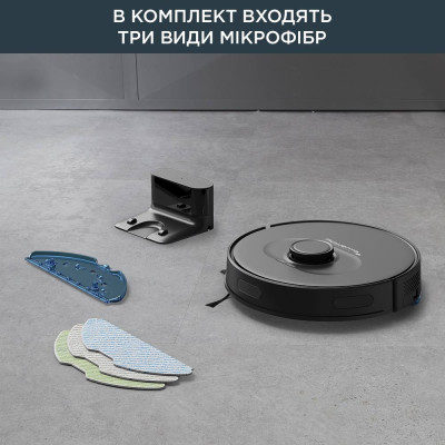 Робот-пилосос Rowenta X-Plorer Serie 75 S, h=9.5см, вологе прибирання, конт пил -0.4л, вода -0.3л, автон. робота до 120хв, НЕРА, управління через смартфон, чорний Робот-пилосос Rowenta X-Plorer Serie 75 S, h=9.5см, вологе прибирання, конт пил -0.4л, вода -0.3л, автон. робота до 120хв, НЕРА, управління через смартфон, чорний