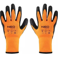 Рукавички робочі Neo Tools, латексне покриття, поліестер, р.9, помаранчево чорні Рукавички робочі Neo Tools, латексне покриття, поліестер, р.9, помаранчево чорні