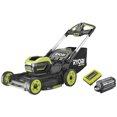 Газонокосарка акумуляторна Ryobi RY36LMXSP53A-160 самохідна MAX POWER 36В акб 1х6А·год дека 53см 70л 20-100мм 3в1 LED-фари до 3200м.кв (5133005802)