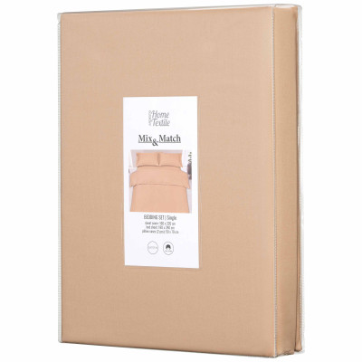 КПБ 1.5сп ARDESTO Mix&Match, підковдра 160х220см, простирадло 180х240см, наволочки (2) 50х70см, 100% бавовна, сатин, бежевий КПБ 1.5сп ARDESTO Mix&Match, підковдра 160х220см, простирадло 180х240см, наволочки (2) 50х70см, 100% бавовна, сатин, бежевий