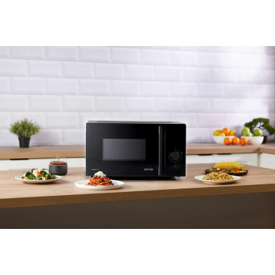 Мікрохвильова піч Gorenje, 20л, мех. керув., 700Вт, гриль, інвертор, чорний Мікрохвильова піч Gorenje, 20л, мех. керув., 700Вт, гриль, інвертор, чорний