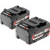 Набір акумулятора та зарядного пристрою Metabo 18В 2х4А·год, ЗП ASC55