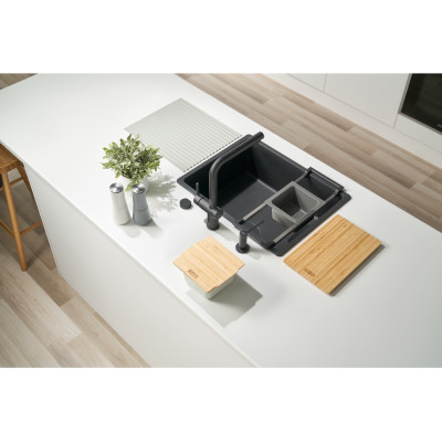 Набір аксесуарів Franke All In 4, міні-коландер, ємність для зберігання, 2 дошки, утримувач, килимок-сушарка