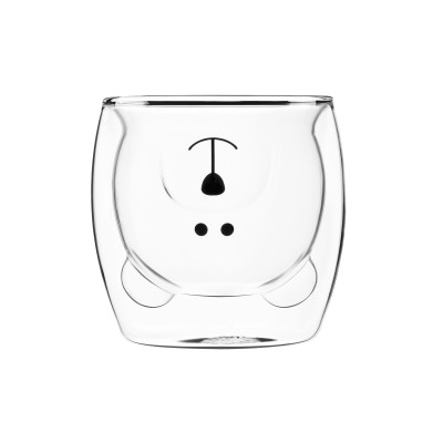 ARDESTO Набір чашок Animals з подвійними стінками 250 мл, 2 шт, боросилікатне скло ARDESTO Набір чашок Animals з подвійними стінками 250 мл, 2 шт, боросилікатне скло