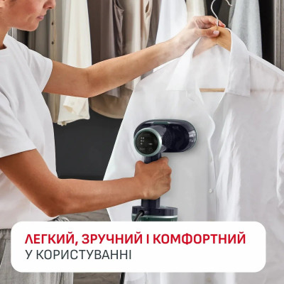 Отпариватель Tefal компактный AeroSteam S, 1420Вт, 150мл, постоянный пар - 20гр, черный Отпариватель Tefal компактный AeroSteam S, 1420Вт, 150мл, постоянный пар - 20гр, черный