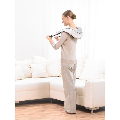 Масажер Beurer для шиї, від мережі, сіро-бежевий