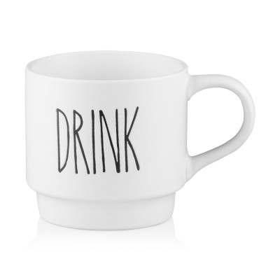 Набір чашок на підставці ARDESTO, 4шт., 320мл, кераміка, метал, білий