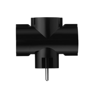 Мережевий адаптер 2E 3xТип F, 16A, чорний (2E-AD0103BK) Мережевий адаптер 2E 3xТип F, 16A, чорний (2E-AD0103BK)