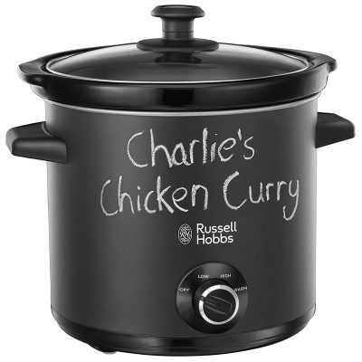 Медленноварка Russell Hobbs ChalkBoard, 200Вт, чаша-3.5л, механическое управл., нерж. сталь, черный (24180-56) Медленноварка Russell Hobbs ChalkBoard, 200Вт, чаша-3.5л, механическое управл., нерж. сталь, черный (24180-56)