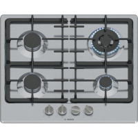 Варильна поверхня Bosch газова, 60см, чавун, WOK, нерж Варильна поверхня Bosch газова, 60см, чавун, WOK, нерж