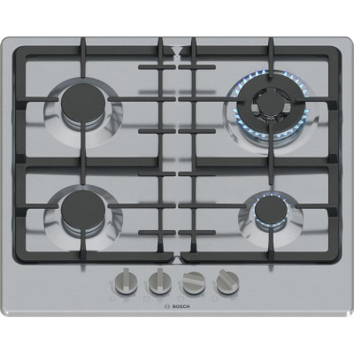 Варильна поверхня Bosch газова, 60см, чавун, WOK, нерж