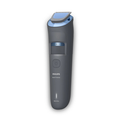 Тример Philips Series 3000, для бороди і вусів, акум., сталь, синій Тример Philips Series 3000, для бороди і вусів, акум., сталь, синій