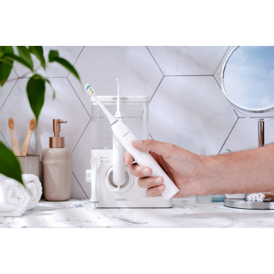 Іригатор ARDESTO стаціонарний+електрична зубна щітка, чаша 600 мл, від мережі , 3 насадки, білий Іригатор ARDESTO стаціонарний+електрична зубна щітка, чаша 600 мл, від мережі , 3 насадки, білий