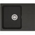 Мийка кухонна Franke Orion, тектонайт, прямокутник, з крилом, 620х500х180мм, чаша - 1, накладна, OID 611-62, чорний