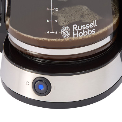 Кофеварка Russell Hobbs Heaton, 1.25л, молотая, черно-серебряный